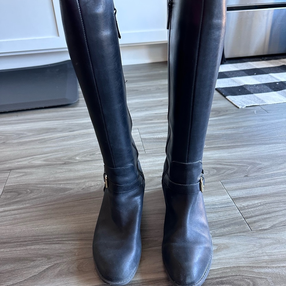 Polo by Ralph Lauren Black Over the Knee Boots